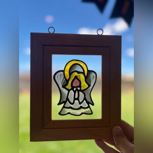 Stained Glass Angel Suncatcher